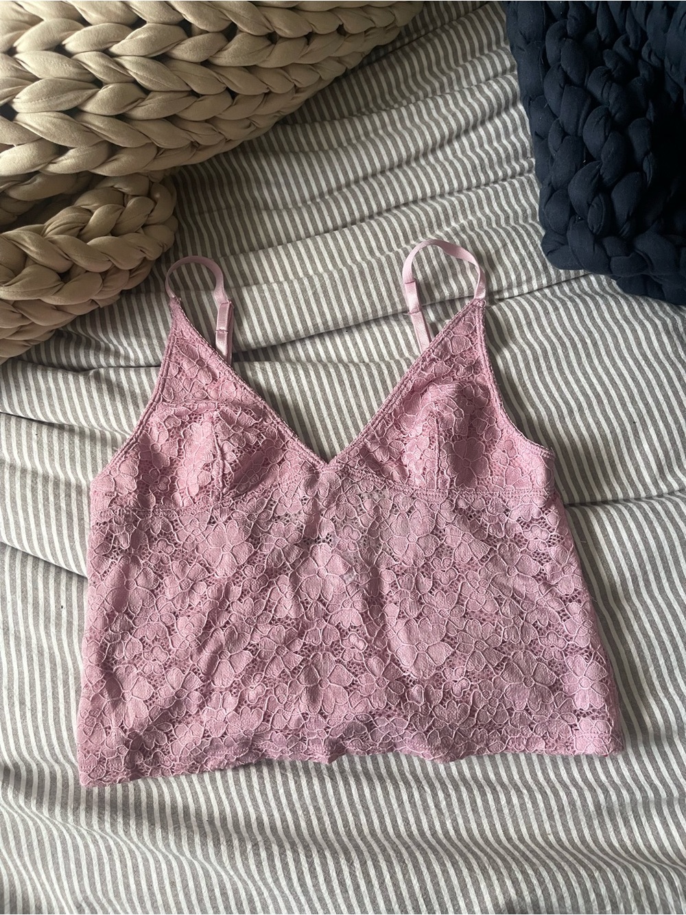Pink Lace Camisole